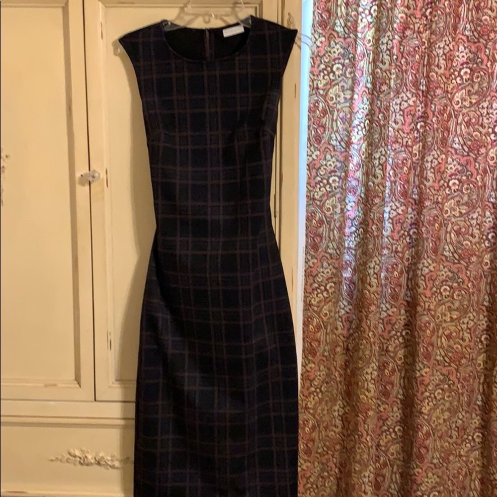 Plaid shift dress